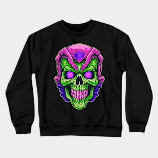 Monster Alien Retro Skull Crewneck Sweatshirt